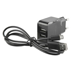Сетевое зарядное устройство Redline NC-2.4A, 2xUSB, microUSB, 2.4A, черный [ут000013634]
