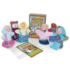 Игровой набор Русский стиль Кукольный театр Маша и медведь (многоцветный)