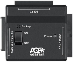 Адаптер-переходник Agestar для HDD AgeStar FUBCP2 IDE SATA (черный)