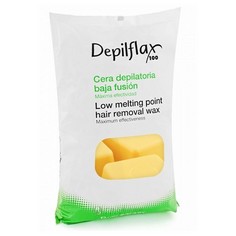 Depilflax, Воск горячий пленочный, в брикетах, Натуральный (пластичность 3AB), 1000 гр.