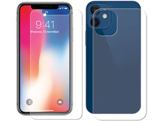 Гидрогелевая пленка LuxCase для APPLE iPhone 12 0.14mm Матовая Front&Back 86491