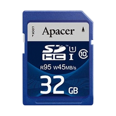 Карта памяти 32Gb - Apacer High-Capacity UHS-I Class 10 - Secure Digital AP32GSDHC10U2-R