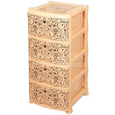 Комод 4 секции Violet 0352/70 Элегант светлый, 47х39х95 см