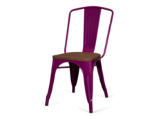 Стул tolix marais z wood (desondo) фиолетовый 45x84x48 см.