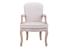 Кресло anver beige (mak-interior) белый 62x96x65 см.