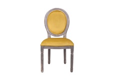 Интерьерный стул volker gold velvet (mak-interior) желтый 50x100x54 см.