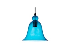 Светильник подвесной glazig bell (desondo) голубой 23 см.