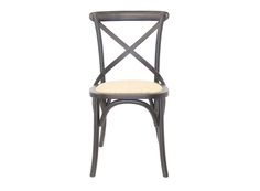 Обеденный стул cross back black (mak-interior) черный 45x89x50 см.