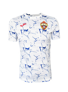 Футболка предыгровая белая (XXL) ПФК ЦСКА