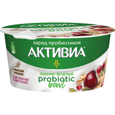 Йогурт Активиа Probiotic Bowl Ягоды, тыквенные семечки и овсянка 3,5% 135 г