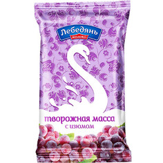 Масса творожная Лебедянь молоко с сахаром и изюмом обезжиренная 180 г
