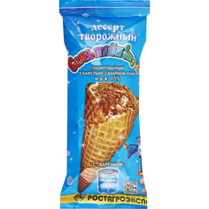Десерт творожный РостАгроЭкспорт Семь тайн вкуса с варёной сгущёнкой 15% 60 г