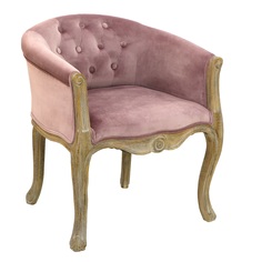 Кресло Glasar 61x61x71см розовое ГЛАСАР