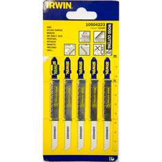 Пилка t101br (5 шт; 100 мм; 10tpi; hcs) для электролобзика irwin 10504223