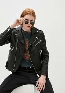Куртка кожаная Diesel Exclusive for Lamoda