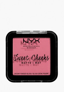 Румяна Nyx Professional Makeup Sweet Cheeks Creamy Powder Blush Matte Матовые, оттенок 08, Rose & Play, 5 г