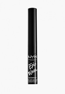 Подводка для век Nyx Professional Makeup металлический "EPIC WEAR METALLIC LIQUID LINER", оттенок 02, GUN METAL, 3.5 мл