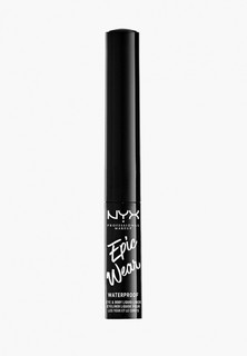 Подводка для глаз Nyx Professional Makeup металлический "EPIC WEAR METALLIC LIQUID LINER", оттенок 01, BLACK METAL, 3.5 мл