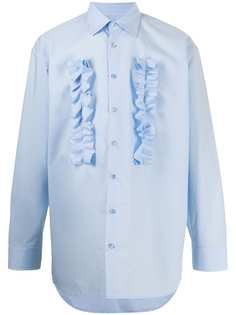 Raf Simons рубашка с длинными рукавами и оборками