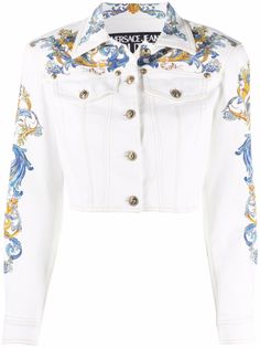 Versace Jeans Couture джинсовая куртка с принтом Baroque