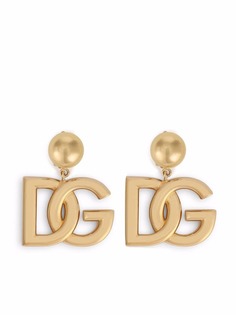 Dolce & Gabbana серьги-клипсы с логотипом