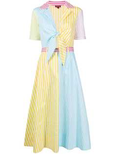 STAUD платье-рубашка в полоску
