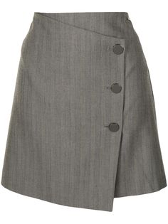 Armani Exchange юбка на пуговицах с завышенной талией