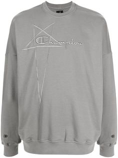 Rick Owens X Champion толстовка с вышитым логотипом