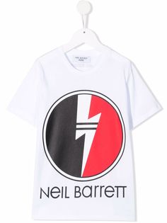 Neil Barrett Kids футболка с логотипом