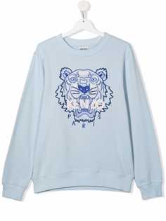 Kenzo Kids толстовка из органического хлопка с вышивкой