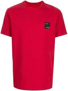 Armani Exchange футболка с нашивкой-логотипом