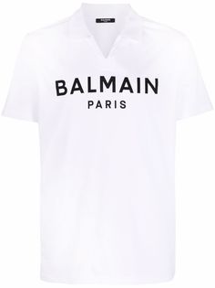 Balmain рубашка поло с логотипом