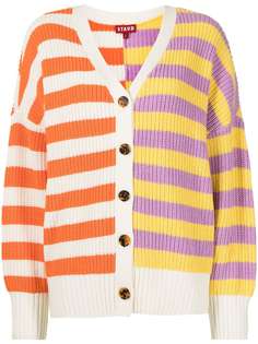 STAUD полосатый кардиган