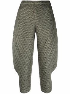 Pleats Please Issey Miyake укороченные плиссированные брюки