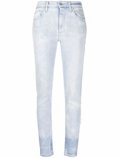 Off-White джинсы кроя слим с эффектом потертости
