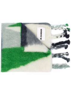 Jil Sander шарф в стиле колор-блок