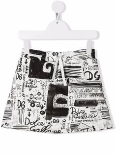 Dolce & Gabbana Kids юбка мини с логотипом