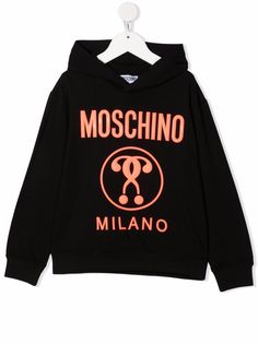 Moschino Kids худи с тисненым логотипом