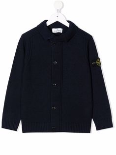 Stone Island Junior кардиган с V-образным вырезом