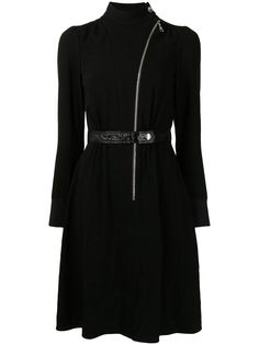 Louis Vuitton платье pre-owned с косой молнией и поясом