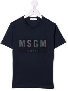 MSGM Kids футболка с логотипом