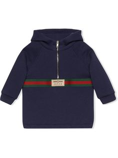 Gucci Kids худи с отделкой Web