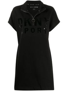 DKNY платье мини с короткими рукавами и логотипом