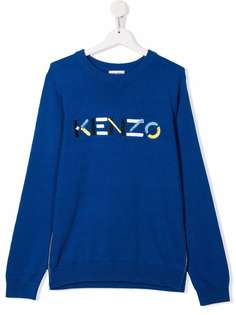 Kenzo Kids джемпер с вышитым логотипом
