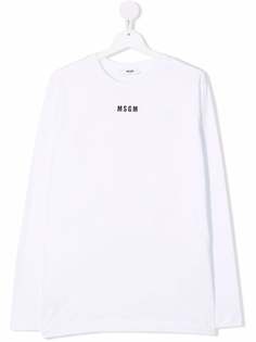 MSGM Kids футболка с логотипом