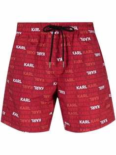 Karl Lagerfeld плавки-шорты с логотипом