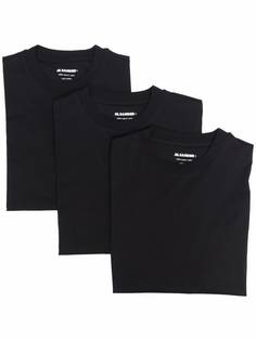 Jil Sander комплект футболок с нашивкой-логотипом