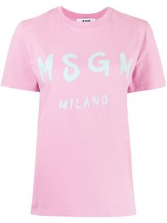 MSGM футболка с логотипом