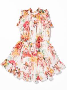ZIMMERMANN KIDS платье Mae с цветочным принтом и поясом