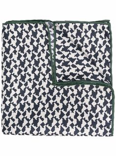 Canali шелковый платок с абстрактным принтом